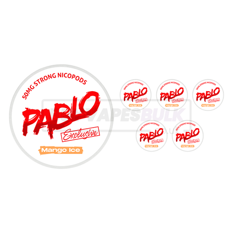 Pablo Exclusive Nicotine Pouches 5 Pack 5 Pack 50MG Mango Ice