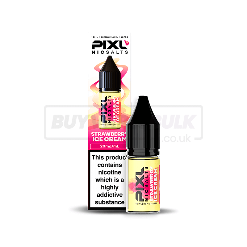 PIXL Nic Salts E-Liquid 10 Pack Strawberry Ice Cream