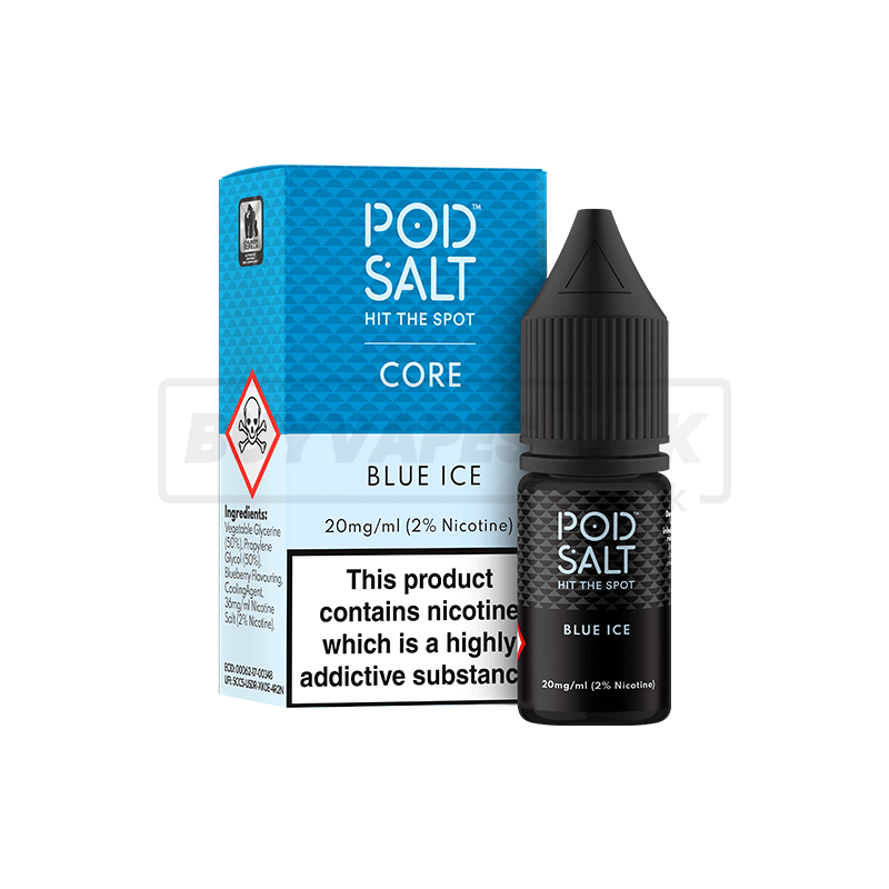 Blue Ice Pod Salt Nic Salt E-Liquid Pack of 5 x (10ml)