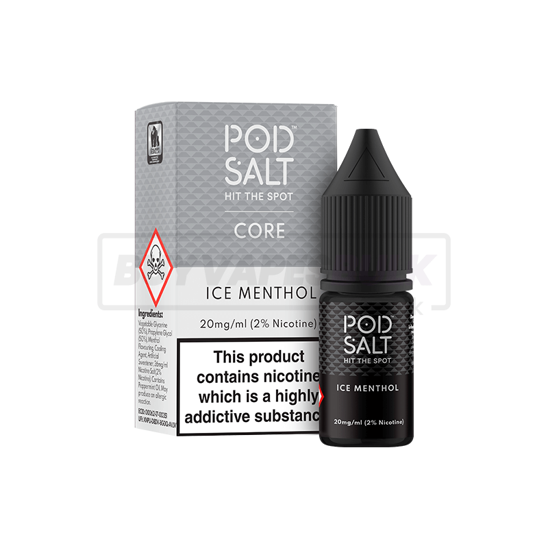 Ice Menthol Pod Salt Nic Salt E-Liquid Pack of 5 x (10ml)