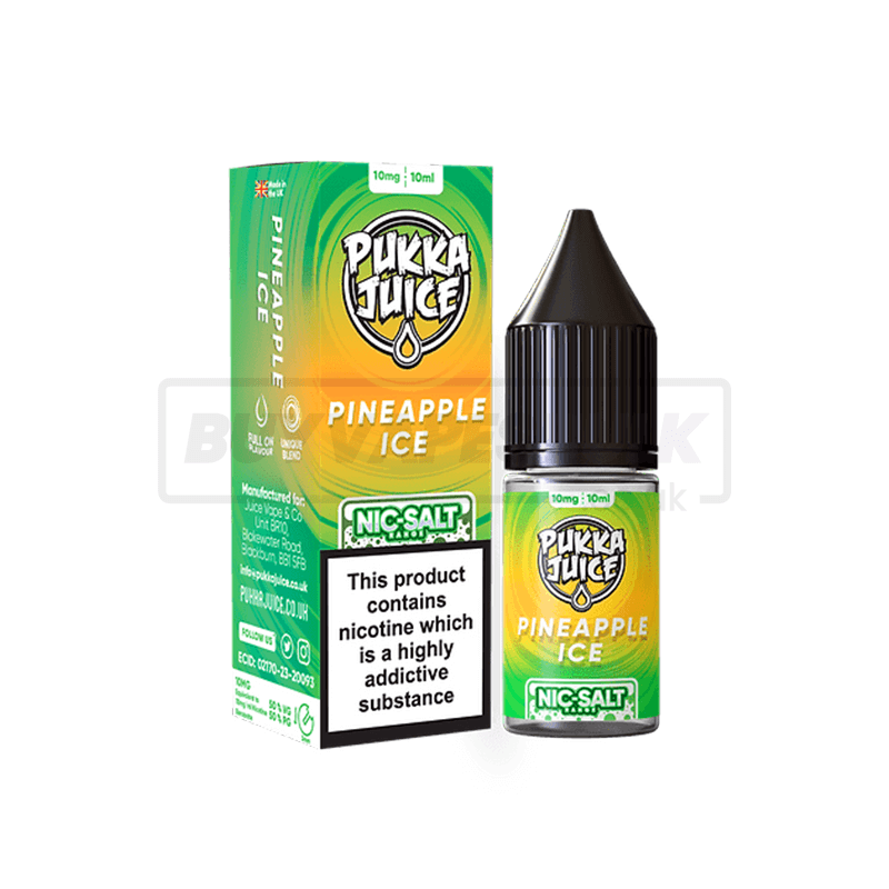Pineapple Ice Pukka Juice Nic Salt E-Liquid Pack of 10 x (10ml)