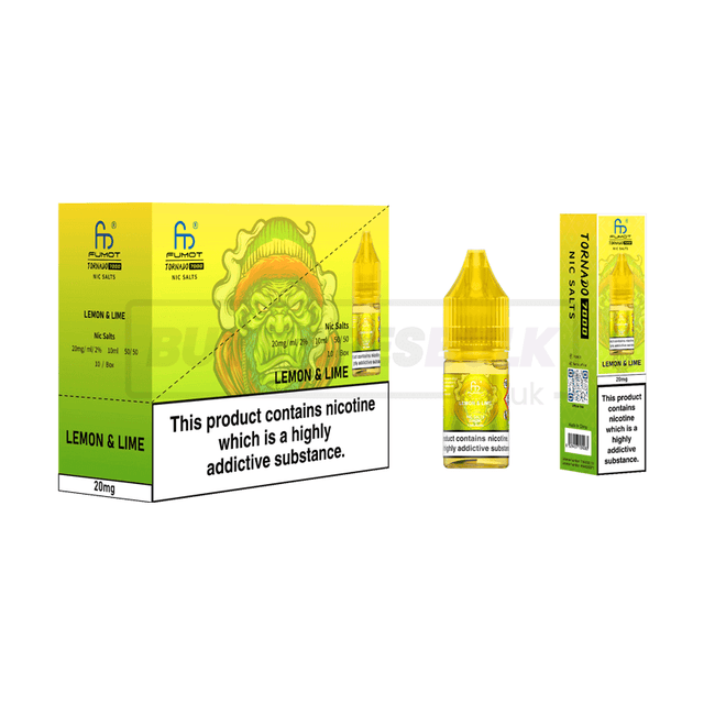 RandM Tornado 7000 Nic Salts 10 Pack Lemon & Lime