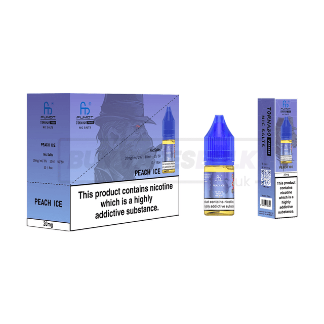RandM Tornado 7000 Nic Salts 10 Pack Peach Ice