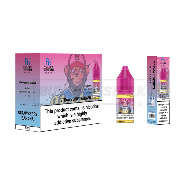 RandM Tornado 7000 Nic Salts 10 Pack Strawberry Banana