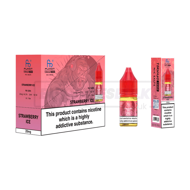 RandM Tornado 7000 Nic Salts 10 Pack Strawberry Ice