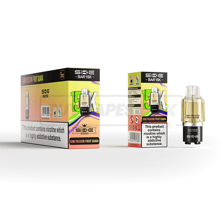 SKE Bar 15K Prefilled Pods 5 Pack Kiwi Passion Fruit Guava