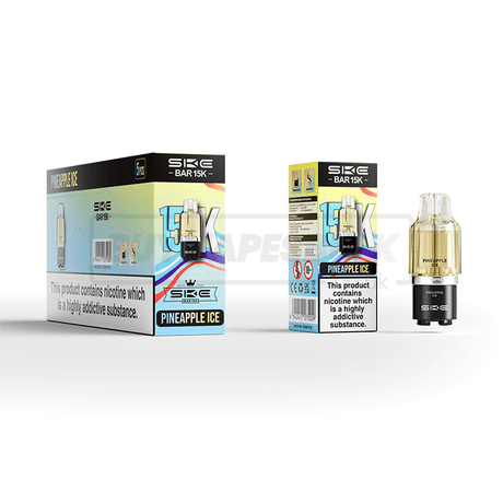 SKE Bar 15K Prefilled Pods 5 Pack Pineapple Ice