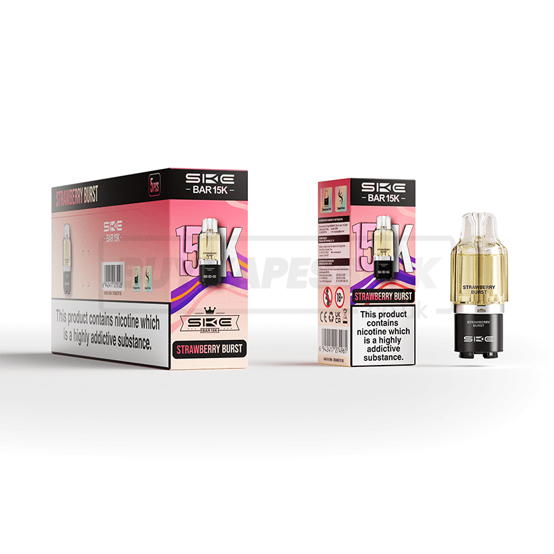 SKE Bar 15K Prefilled Pods 5 Pack Strawberry Burst