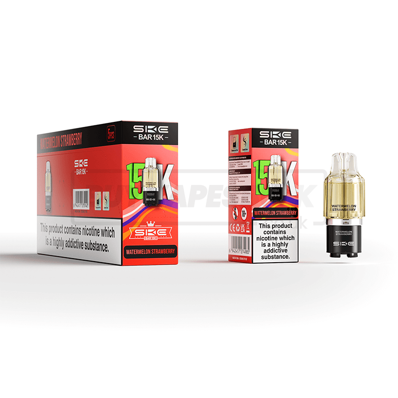 SKE Bar 15K Prefilled Pods 5 Pack Watermelon Strawberry