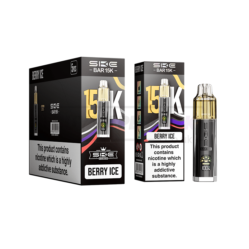 SKE Bar 15K Prefilled Vape Kit 5 Pack Berry Ice (NEW)