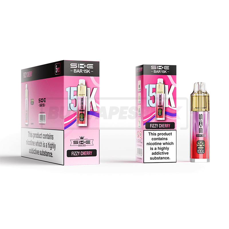 SKE Bar 15K Prefilled Vape Kit 5 Pack Fizzy Cherry