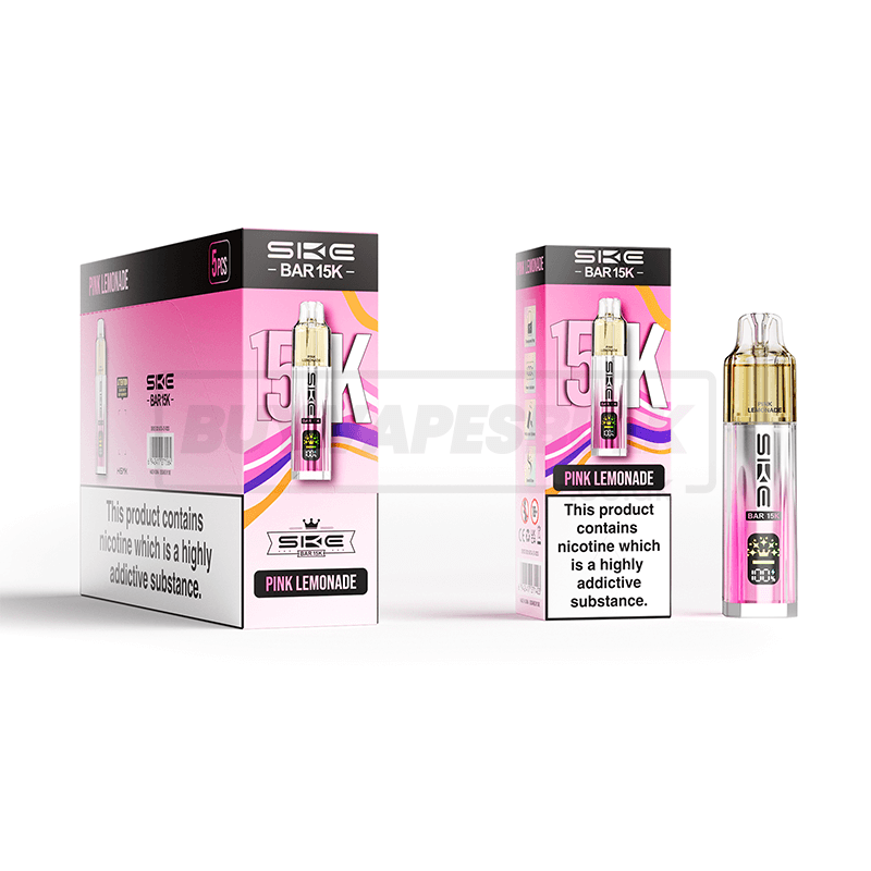 SKE Bar 15K Prefilled Vape Kit 5 Pack Pink Lemonade