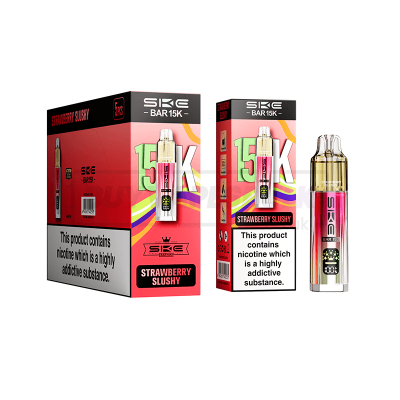 SKE Bar 15K Prefilled Vape Kit 5 Pack Strawberry Slushy (NEW)