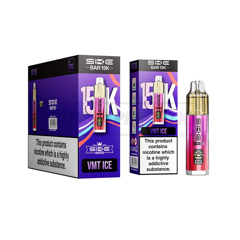 SKE Bar 15K Prefilled Vape Kit 5 Pack VMT Ice (NEW)