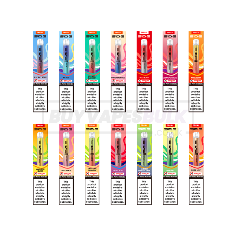 SKE Crystal Bar 600 Prefilled Vape Kit 10 Pack