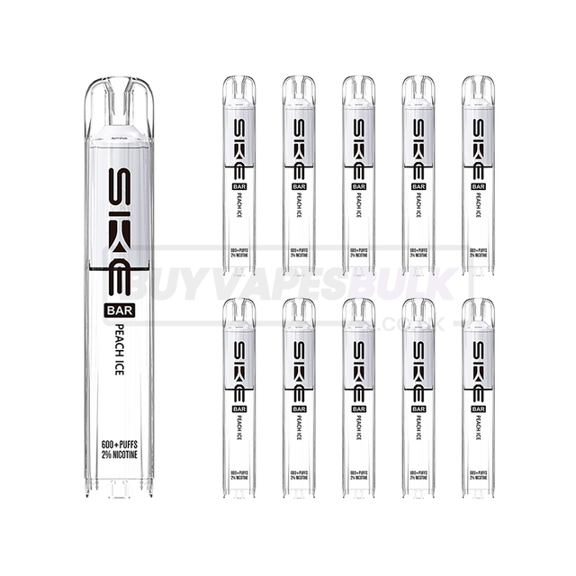 Peach Ice SKE Crystal Bar 600 Prefilled Pods 10 Pack