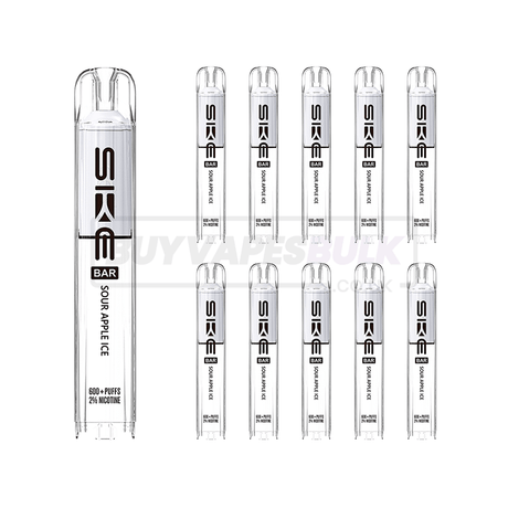 SKE Bar Original 600 Prefilled Pods 10 Pack Sour Apple Ice
