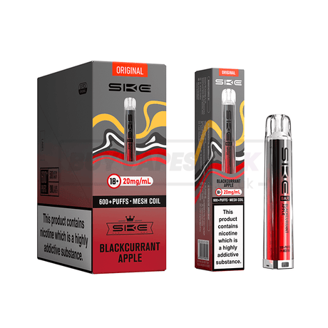 SKE Crystal Bar 600 Prefilled Vape Kit 10 Pack Blackcurrant Apple
