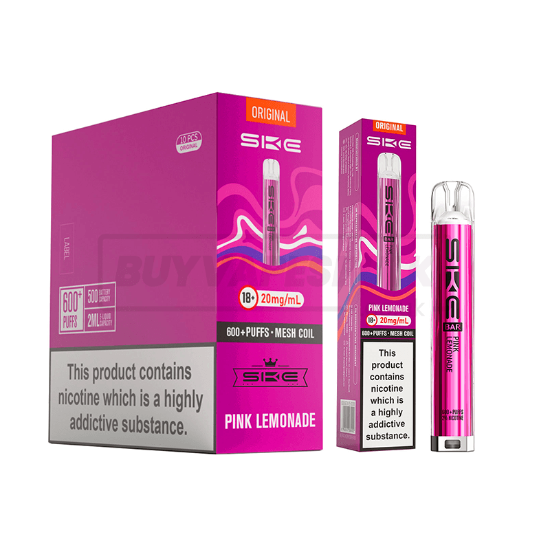 SKE Crystal Bar 600 Prefilled Vape Kit 10 Pack