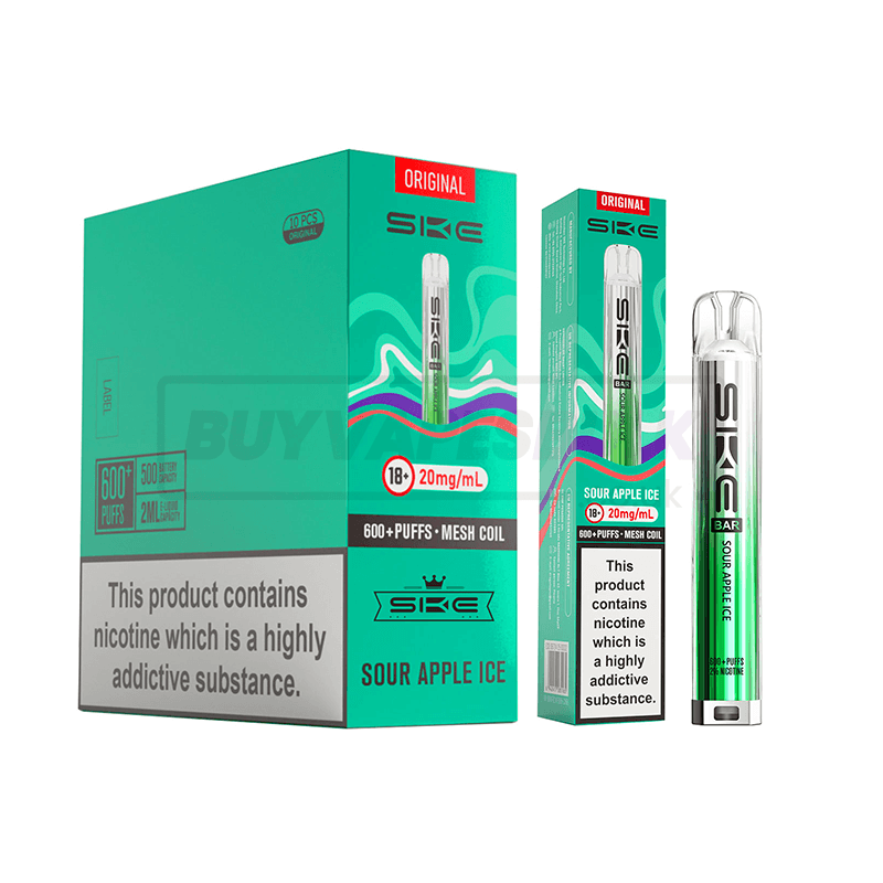 SKE Crystal Bar 600 Prefilled Vape Kit 10 Pack
