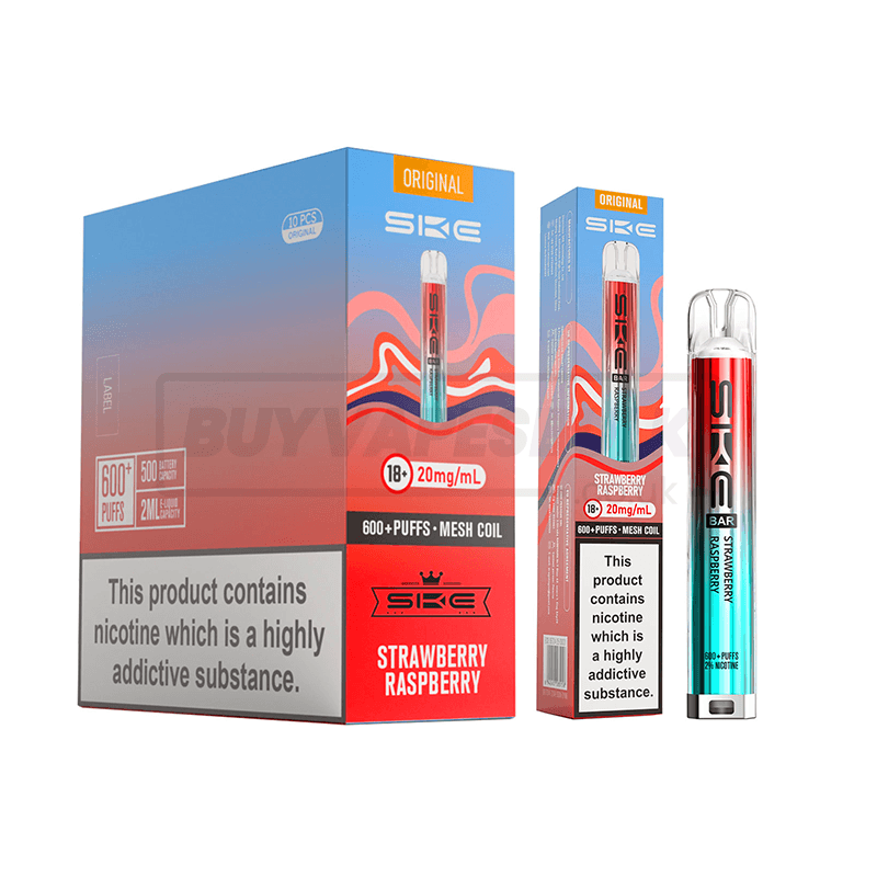 SKE Crystal Bar 600 Prefilled Vape Kit 10 Pack