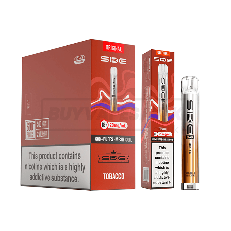 SKE Crystal Bar 600 Prefilled Vape Kit 10 Pack