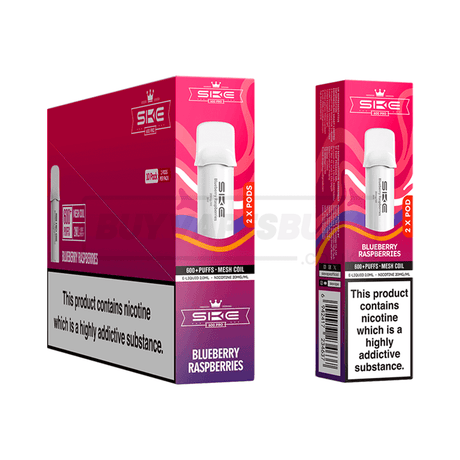 SKE Crystal 600 Pro Prefilled Pods 10 Pack Blueberry Raspberries