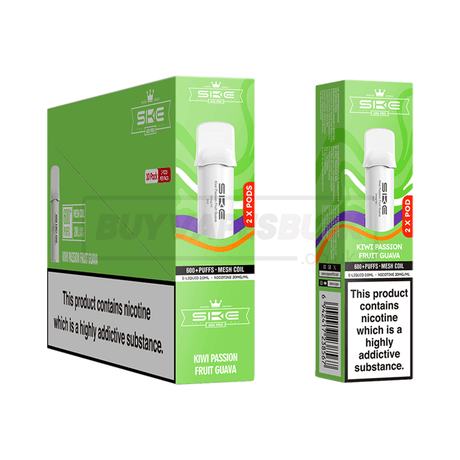 SKE Crystal 600 Pro Prefilled Pods 10 Pack Kiwi Passion Fruit Guava
