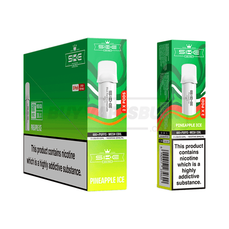 SKE Crystal 600 Pro Prefilled Pods 10 Pack Pineapple Ice