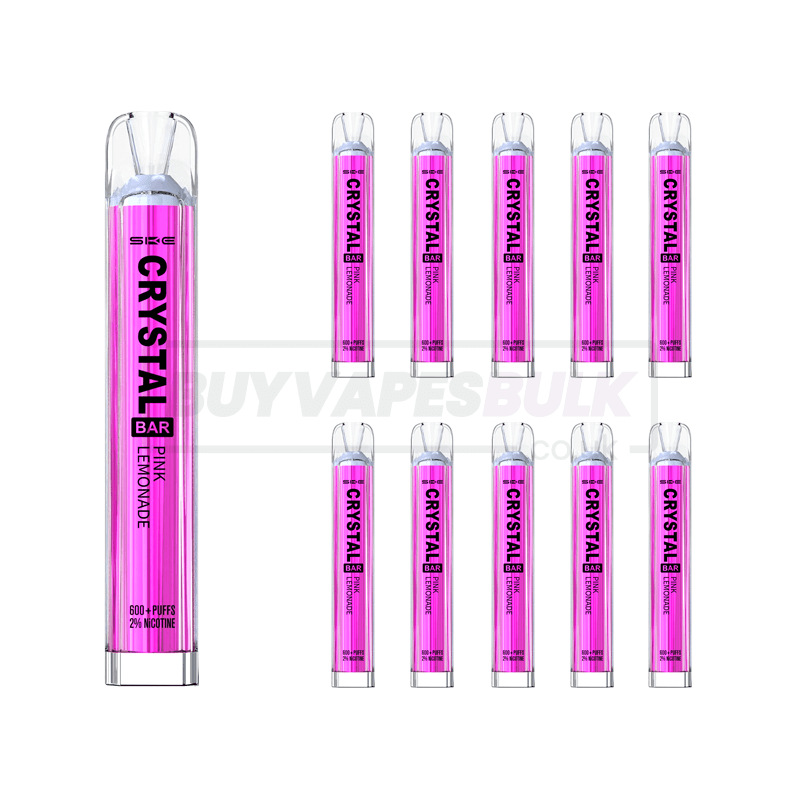 Pink Lemonade SKE Crystal Bar 600 Puff Disposable Vape 10 Pack
