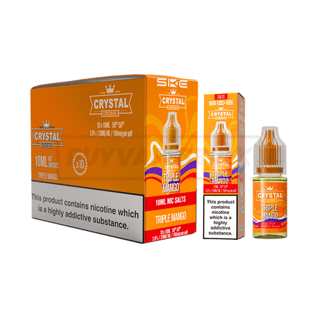 SKE Crystal Nic Salt E-Liquid 10 Pack Triple Mango