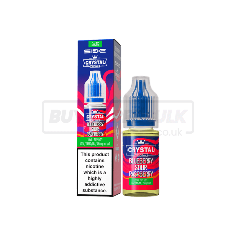 Blueberry Sour Raspberry SKE Crystal Nic Salt E-Liquid Pack of 10 x (10ml)