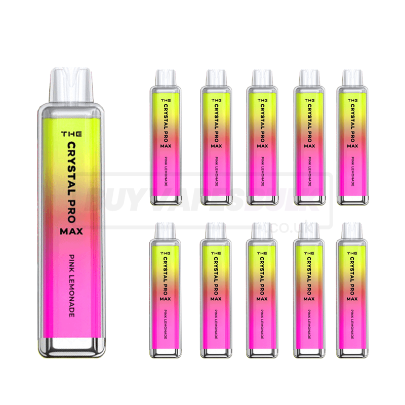 Pink Lemonade The Crystal Pro Max 4000 Disposable Vape 10 Pack