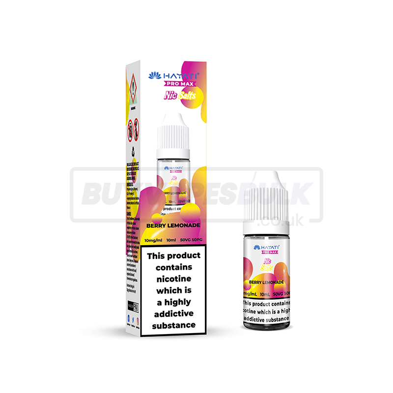 Berry Lemonade Hayati Crystal Pro Max Nic Salt E-Liquid Pack of 10 x (10ml)
