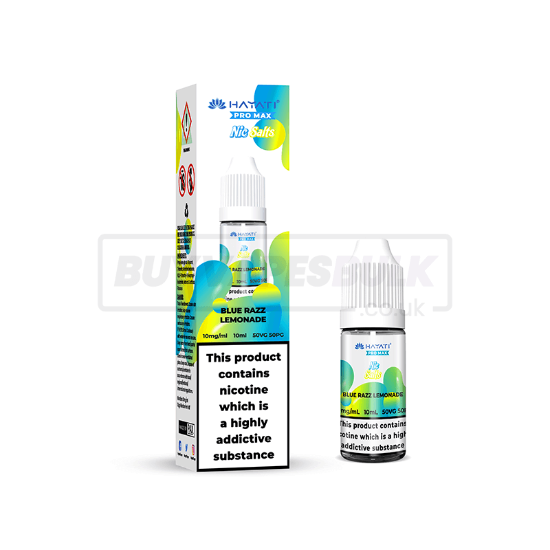 Blue Razz Lemonade Hayati Crystal Pro Max Nic Salt E-Liquid Pack of 10 x (10ml)