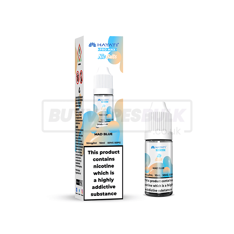 Mad Blue Hayati Crystal Pro Max Nic Salt E-Liquid Pack of 10 x (10ml)