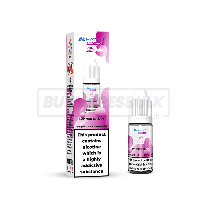 Summer Dream Hayati Crystal Pro Max Nic Salt E-Liquid Pack of 10 – Buy Vapes  Bulk