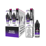 Vapes Bars Ghost Nic Salts 10 Pack Black Mamba