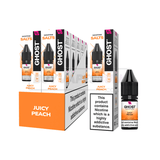 Vapes Bars Ghost Nic Salts 10 Pack Juicy Peach