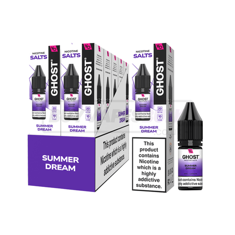 Vapes Bars Ghost Nic Salts 10 Pack