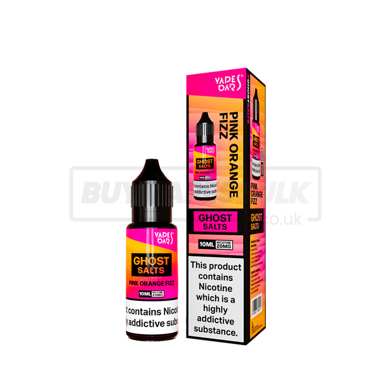 Pink Orange Fizz Vapes Bars Ghost Nic Salt E-Liquid Pack of 10 x (10ml)