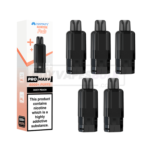 Juicy Peach Hayati Pro Max Plus 6000 Refill Pods 5 Pack